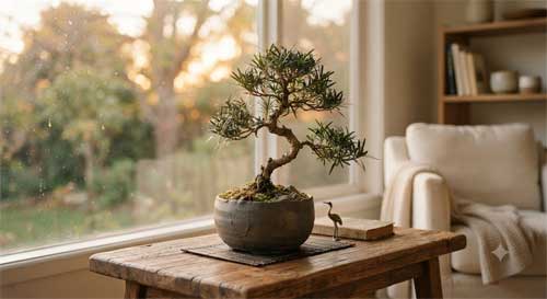 Penjing de interior integrado armoniosamente en un espacio doméstico