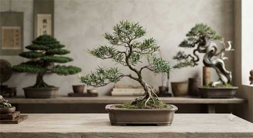 Representación artística de las diferentes escuelas de Penjing chino