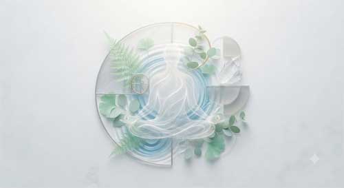 Representación visual del equilibrio entre ciencia y mindfulness
