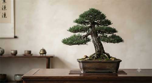 Ejemplo de Penjing regional con estructura formal y sobria